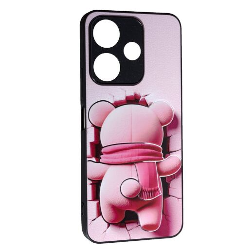 Накладка Fashion Mix для Xiaomi Redmi 13/Poco M6 Pink Bear