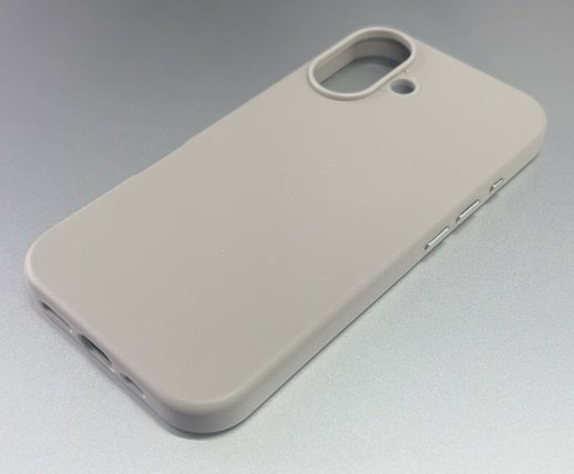 Чехол Leather Case Apple Iphone 16 MagSafe Light Gray