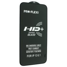 Захисне скло PRO-FLEXI HD+ APPLE iPhone 16E / 14 / 13 / 13 PRO 6.1" ЧОРНИЙ