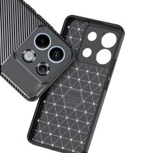 Накладка Tpu Carbon для Xiaomi Redmi Note 13 Pro (5G) / Poco X6 Black