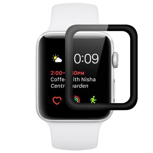 Захисне скло FULL GLUE APPLE WATCH 42MM ЧОРНИЙ