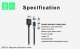 Конектор магнітний круглий Denmen C09T MAGNETIC PLUG TYPE-C