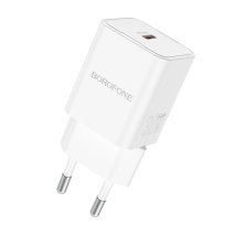 Мережевий зарядний пристрій BOROFONE BN13 PD 30W TYPE-C бiлий