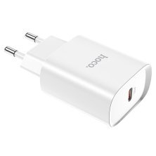 Мережевий зарядний пристрій HOCO N14 PD 20W TYPE-C бiлий