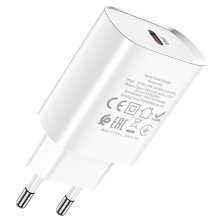 Мережевий зарядний пристрій HOCO N14 PD 20W TYPE-C бiлий