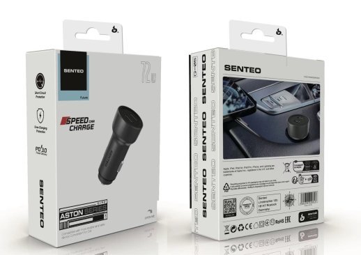 Автомобильное Зарядное Устройство Senteo Q-05 Aston Series PD36W+PD36W