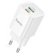 Мережевий зарядний пристрій HOCO C149A Charm PD 30W / QC3.0 + кабель TYPE-C - LIGHTNING, білий