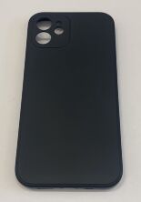 Avantis Full Silicone Case Apple Iphone 12 (camera protect) Black