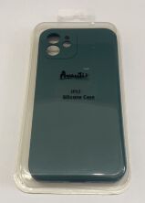 Avantis Full Silicone Case Apple Iphone 12 (camera protect) Black