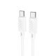 USB-C кабель HOCO X88 60W Type-C - Type-C 1 MЕТР БIЛИЙ