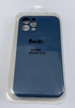 Avantis Full Silicone Case Apple Iphone 12 Pro (camera protect) Dark blue