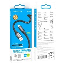 USB кабель BOROFONE BX82 Bountiful charging data USB - Lightning 6mm