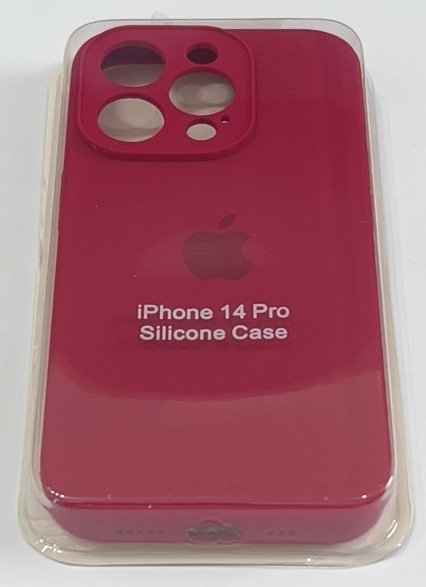 Чохол Silicone Case Copy Apple iPhone 14 Pro Square Maroon, 05