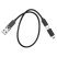 USB-C кабель HOCO U114 3в1 Type-C - Type-C с переходниками с Type-C на MicroUSB, Lightning, USB, 60W, 0,28 метра, чёрный