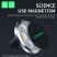 Автомобільний тримач Denmen DH03 магнітний ЧОРНИЙ