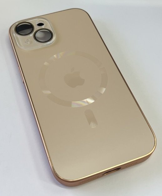 Чехол AG-ACRYLICS Magsafe for Apple Iphone 15 Golden Titanium