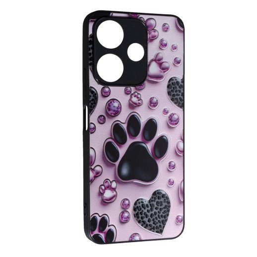 Накладка Fashion Mix для Xiaomi Redmi 13/Poco M6 Pink Paws
