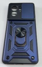 Armor Case With Curtain for Motorola Edge 40 Dark Blue