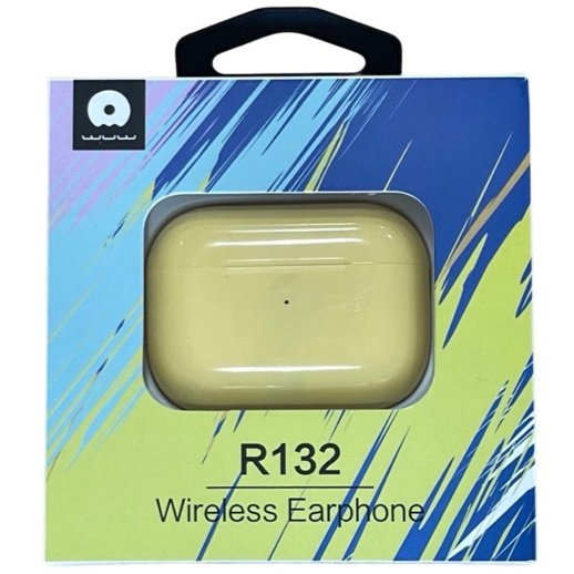 Бездротові навушники WUW R132 TWS Wireless earbuds ЖОВТИЙ (40)