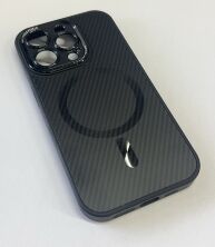 Case Carbone Shield Magsafe  for Apple Iphone 14 ProMax Dark Blue
