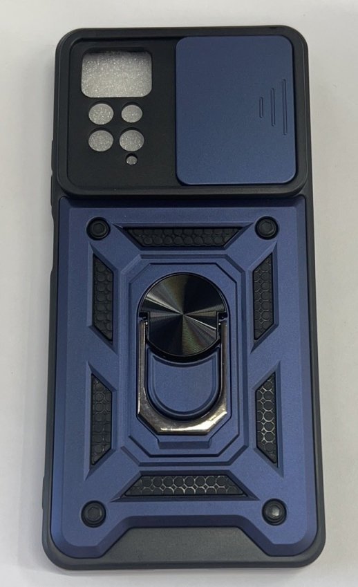 Armor Case With Curtain for Xiaomi Redmi Note 12 Pro 4G Dark Blue