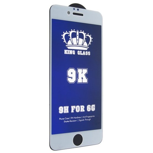 Захисне скло 9K BLUE LIGHT APPLE IPHONE 6 | 6S БІЛИЙ