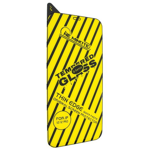 Захисне скло 0-SENSE для APPLE iPhone 12 / 12 PRO 6,1" ЧОРНЕ