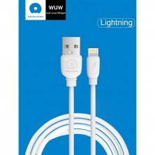 Кабель USB WUW X191 USB - Lightning 2A БІЛИЙ (500)