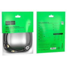 Кабель сетевой (LAN RJ45) HOCO US07 (3м) (черный)