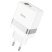 Мережевий зарядний пристрій HOCO N21 Topspeed PD 30W TYPE-C + USB QC3.0, бiлий