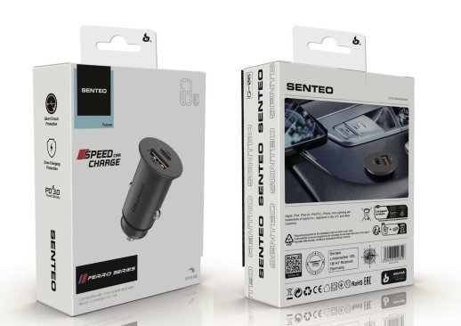 Автомобильное Зарядное Устройство Senteo Q-06 Ferro Series A18W+C45W 63W