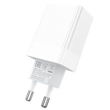 Мережевий зарядний пристрій BOROFONE BA47A Mighty speed single port QC3.0 charger(EU)