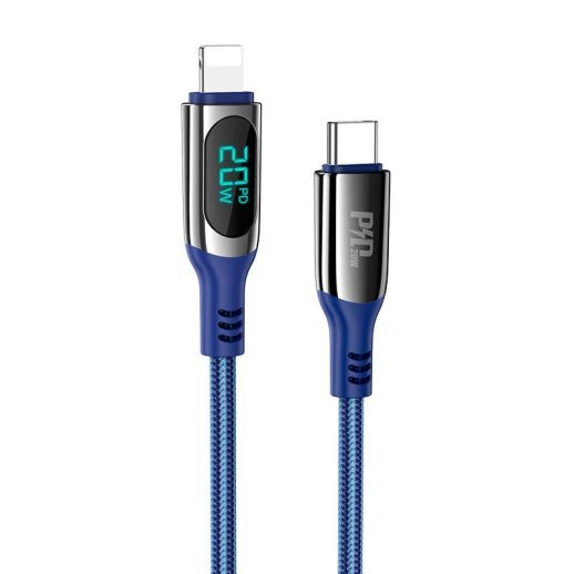 USB-C кабель HOCO S51 Type-C - Lightning 1.2M синiй