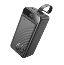 Power Bank HOCO J123C Element 22.5W+PD20W fully compatible power bank with digital display 60000 mAh чорний