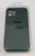 Avantis Full Silicone Case Apple Iphone 12 Pro (camera protect) Dark green