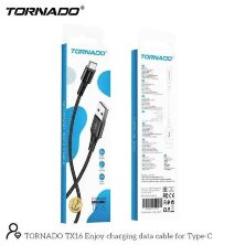 USB-C TORNADO TX16 Type-C 3A/1m Чорний