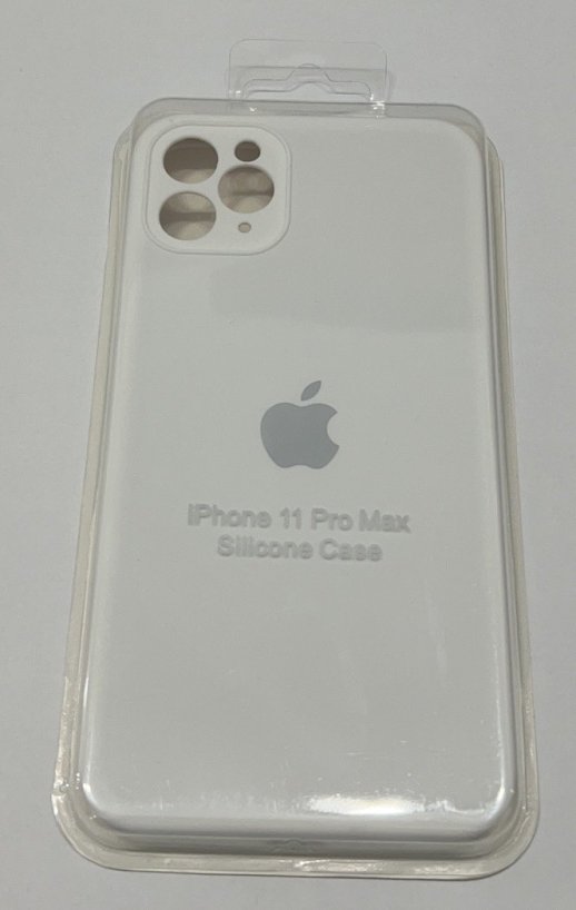 Чохол Silicone Case Copy Apple iPhone 11 Pro Max Square White, 02