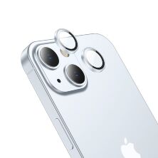 Скло для камери HOCO V12 PLUS APPLE iPhone 15 | iPhone 15 PLUS блакитний