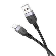 USB кабель HOCO X109 USB - Lightning SILICONE 2.4A 2 метри, чорний