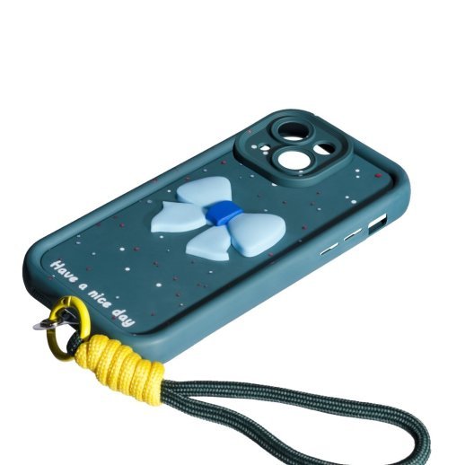 Чохол Lucky Bow Case для Apple iPhone 15 Dark Green