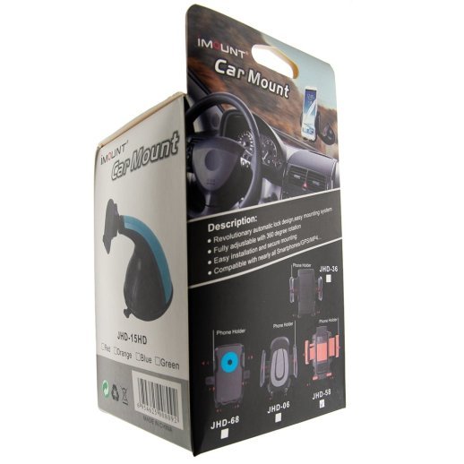 Автомобільний тримач 12HD58 на лобове скло ЧЕРВОНИЙ