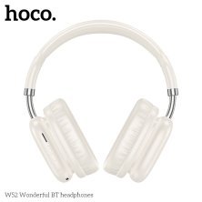 Бездротові повнорозмірні навушники HOCO W52, milky white