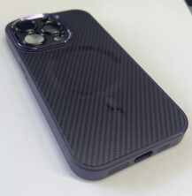 Case Carbone Shield Magsafe  for Apple Iphone 14 ProMax Deep Purple