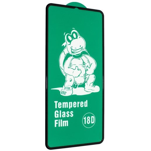 Захисне скло 18D із захисним бортом HUAWEI P30 2019 ЧОРНИЙ