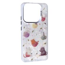 Накладка Soft Milky для Xiaomi Redmi Note 14 (4G) (UA/EUROPE) Cat with threads