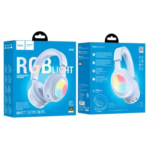 Бездротові повнорозмірні навушники HOCO W48, синій