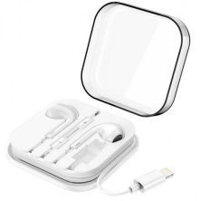 Дротові навушники BOROFONE BM30 MAX Lightning, білий