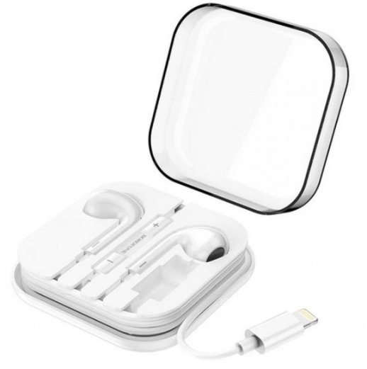 Дротові навушники BOROFONE BM30 MAX Lightning, білий