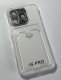 Case Clear Card Holder for Apple Iphone 16 Pro