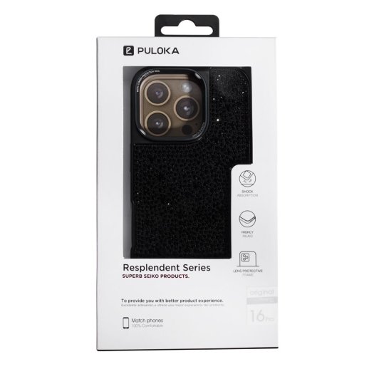 Накладка Puloka Diamonds для Apple iPhone 16 Pro Black